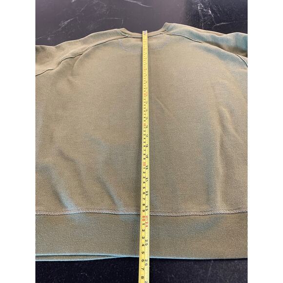 Greg Norman Avocado green pullover Pique knit sweatshirt L - Picture 6 of 12